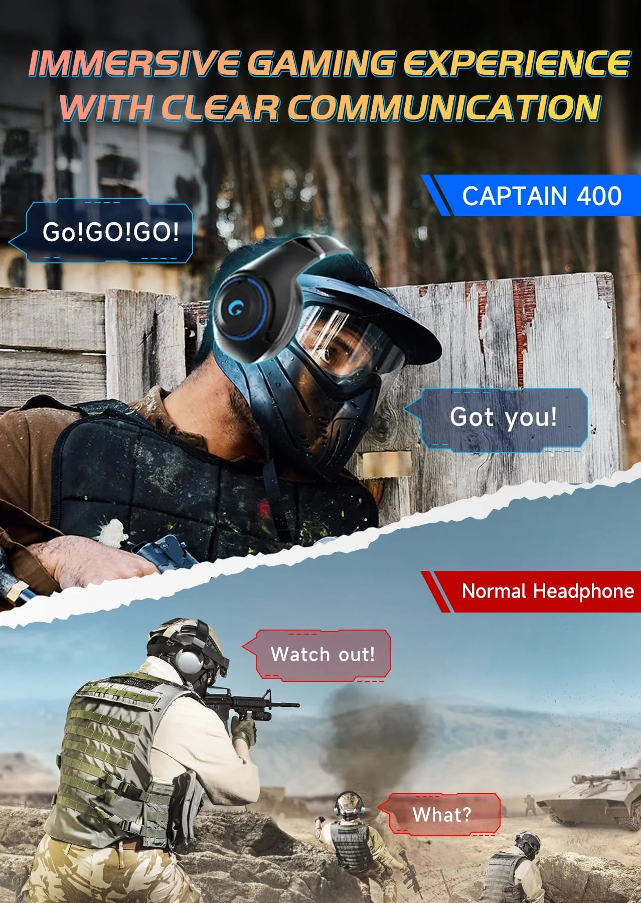 Wireless Gaming Headsets for PS5 PC Switch PC with Bluetooth 5.2, 2.4 Ghz USB Gaming Headphones with Detachable Microphone,Black&Red