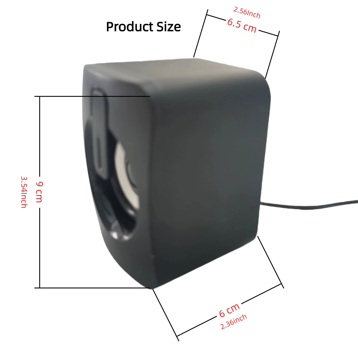 Computer Speaker Stereo Sound with Microphone 3.5Mm AUX Home Office PC Speaker for Macbook Desktop Notebook Computer Loudspeaker