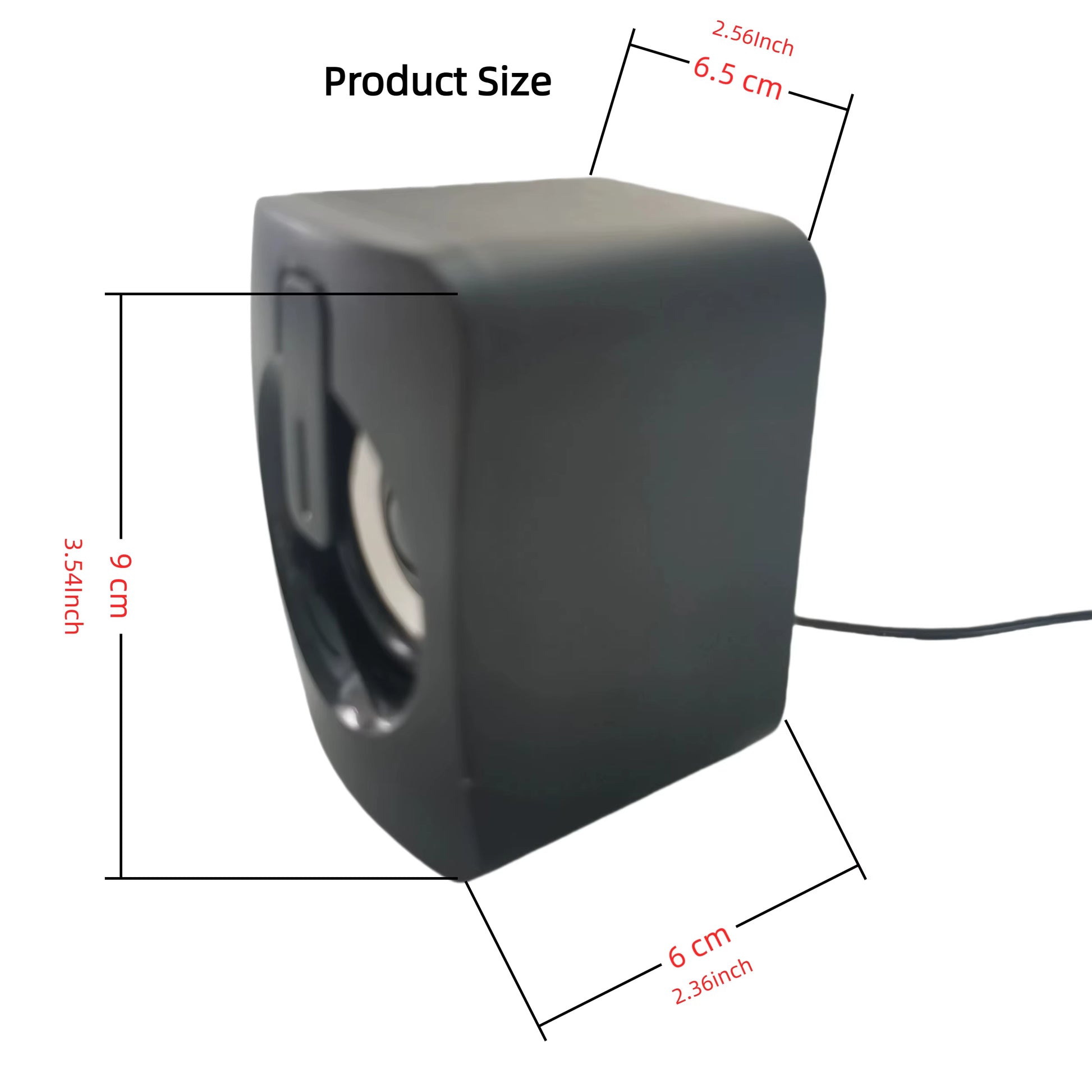 Computer Speaker Stereo Sound with Microphone 3.5Mm AUX Home Office PC Speaker for Macbook Desktop Notebook Computer Loudspeaker