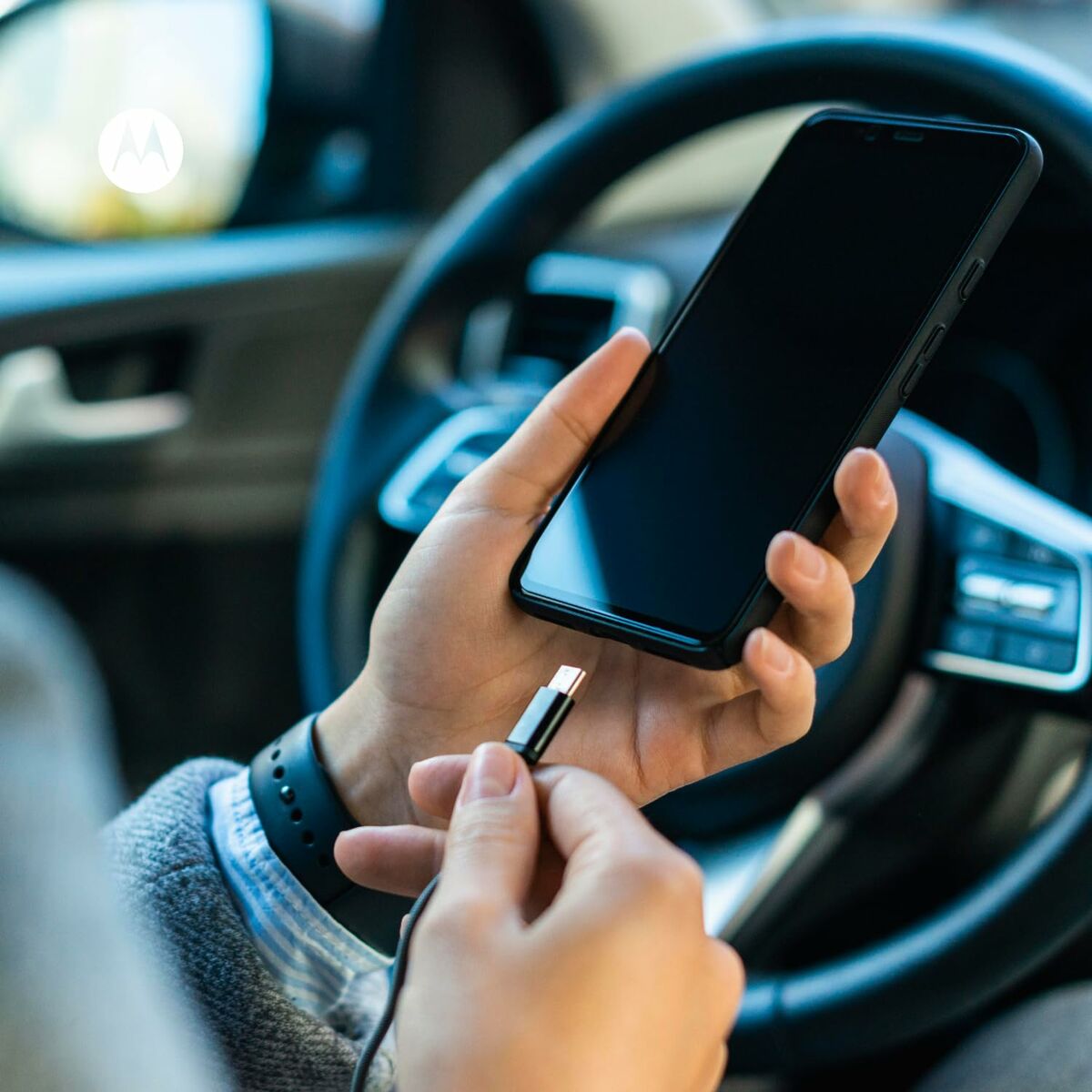 Universal USB Car Charger + USB-C Cable Motorola SJV102-EU 1,5 m-4