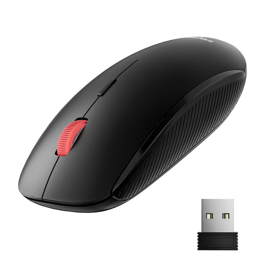 Slim Wireless Mouse, Adjustable 4000 DPI, 24 Months Battery ,Portable Cordless Computer Mouse for Pc/Mac/Laptop/Ipad