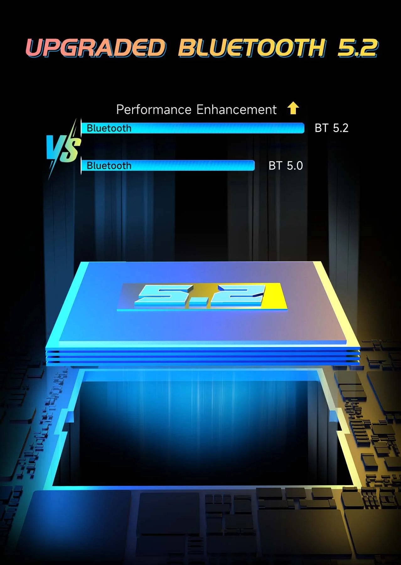 Wireless Gaming Headsets for PS5 PC Switch PC with Bluetooth 5.2, 2.4 Ghz USB Gaming Headphones with Detachable Microphone，Black&Red