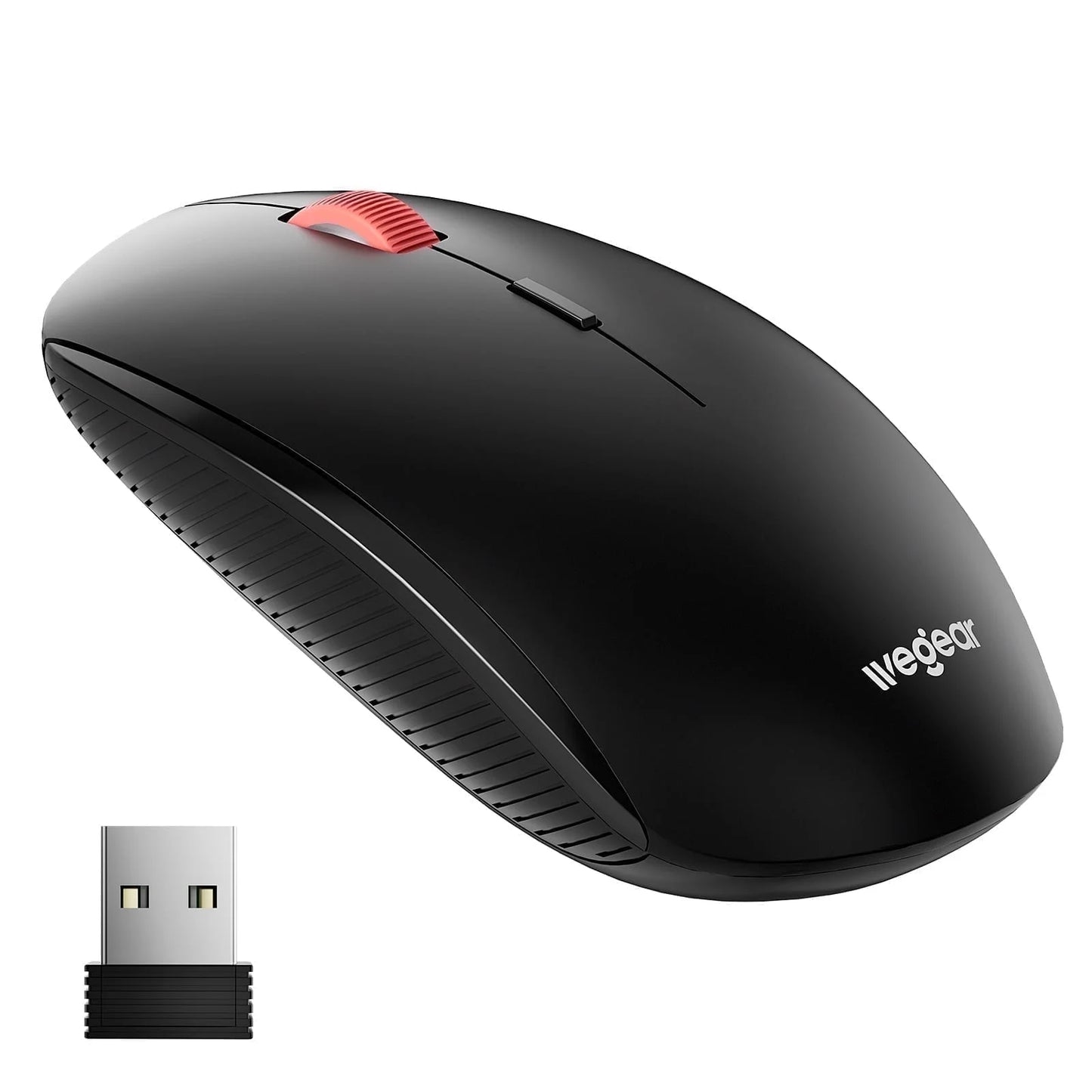 Slim Wireless Mouse, Adjustable 4000 DPI, 24 Months Battery ,Portable Cordless Computer Mouse for Pc/Mac/Laptop/Ipad