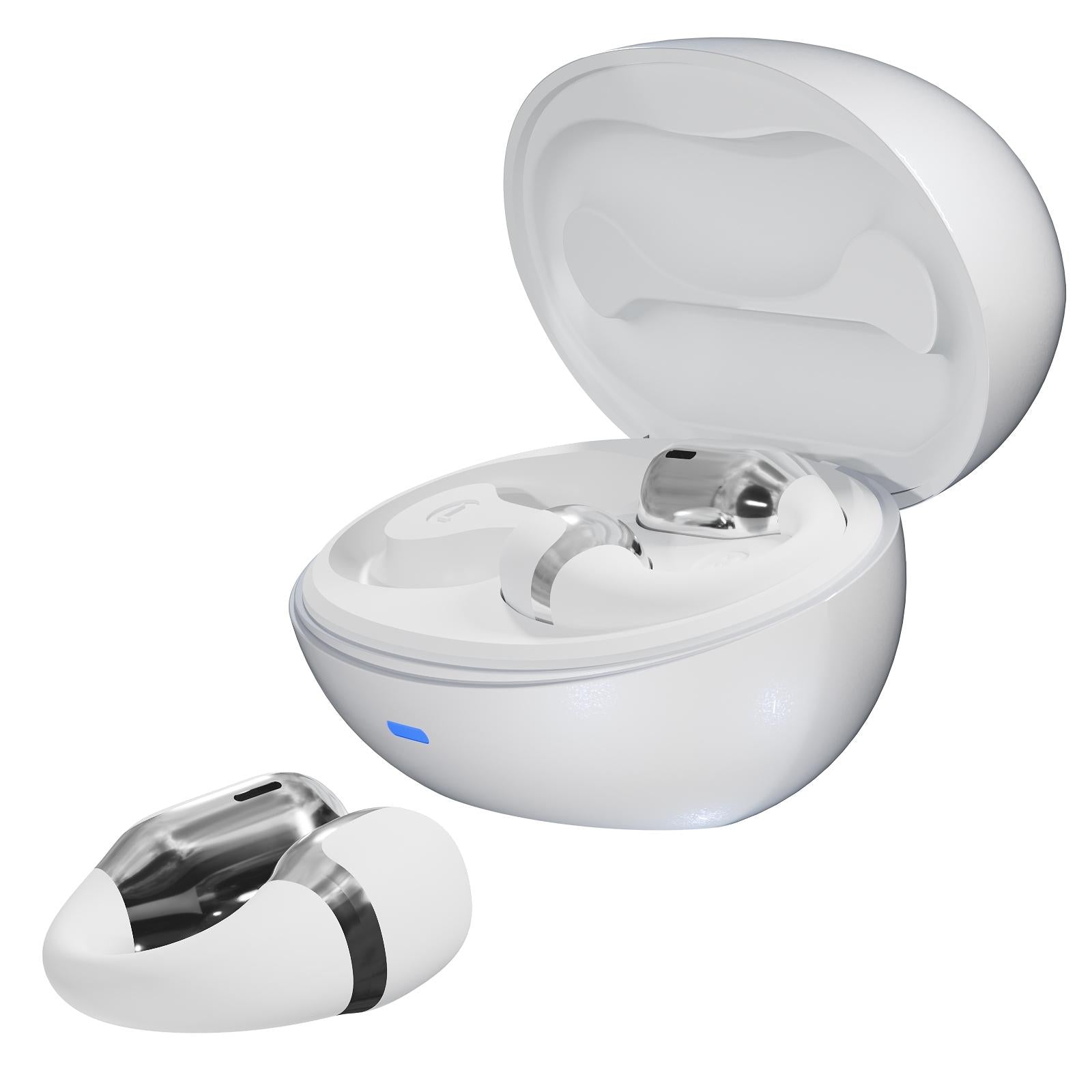 NNEDSZ Wireless Sports Bluetooth Earphones With Air Conduction - F16 Tws - Pink-4