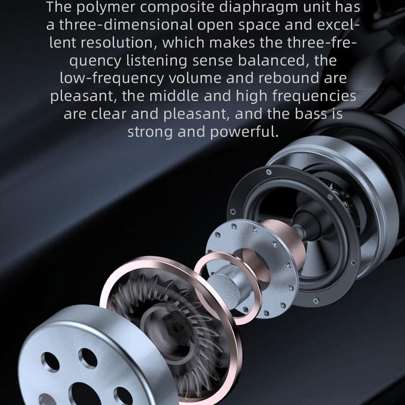 NNEDSZ Wireless Bluetooth Earphones With Charging Case - F8 - Red Double Ear-3