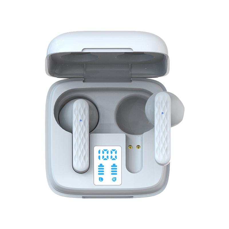 NNEDSZ Wireless In-Ear Earphone With Touch Control And Led Display - Bluetooth 5.0 - White-1
