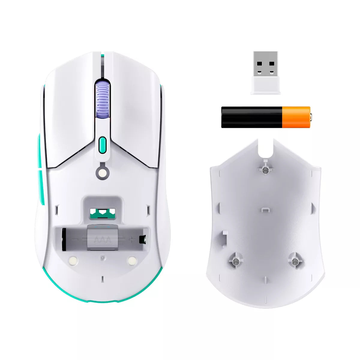 Hyperx Pulsefire Haste 2 Core Wireless Gaming Mouse for PC - White: Macos, Xbox Compatible