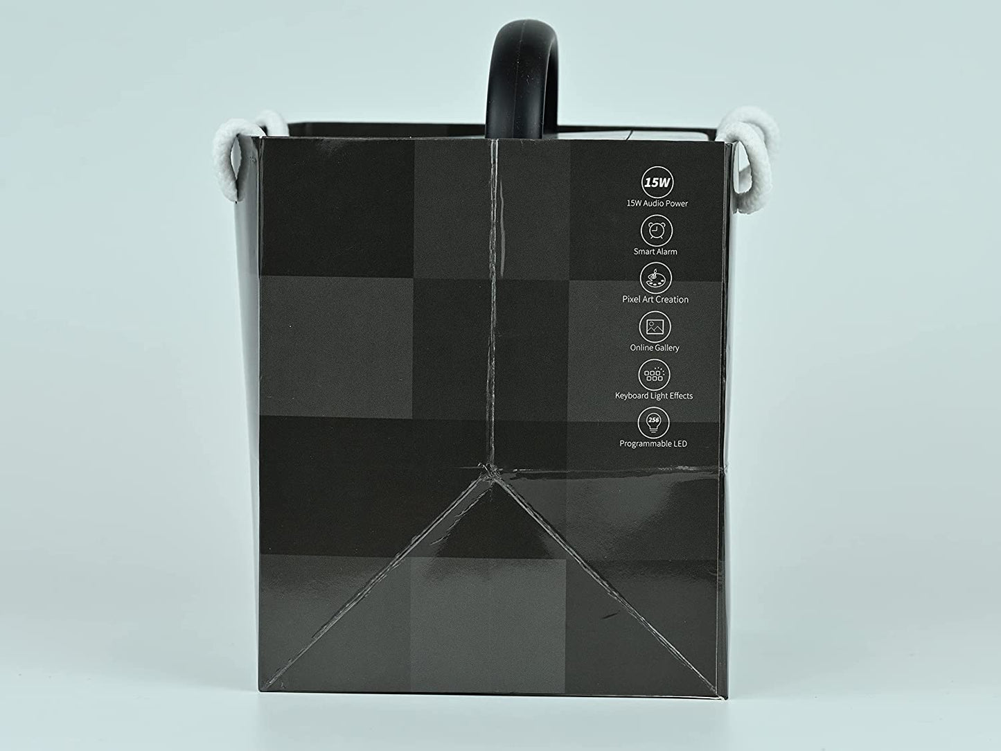 Ditoo Retro Pixel Art Game Bluetooth Speaker with 16X16 LED App Controlled Front Screen (Black)