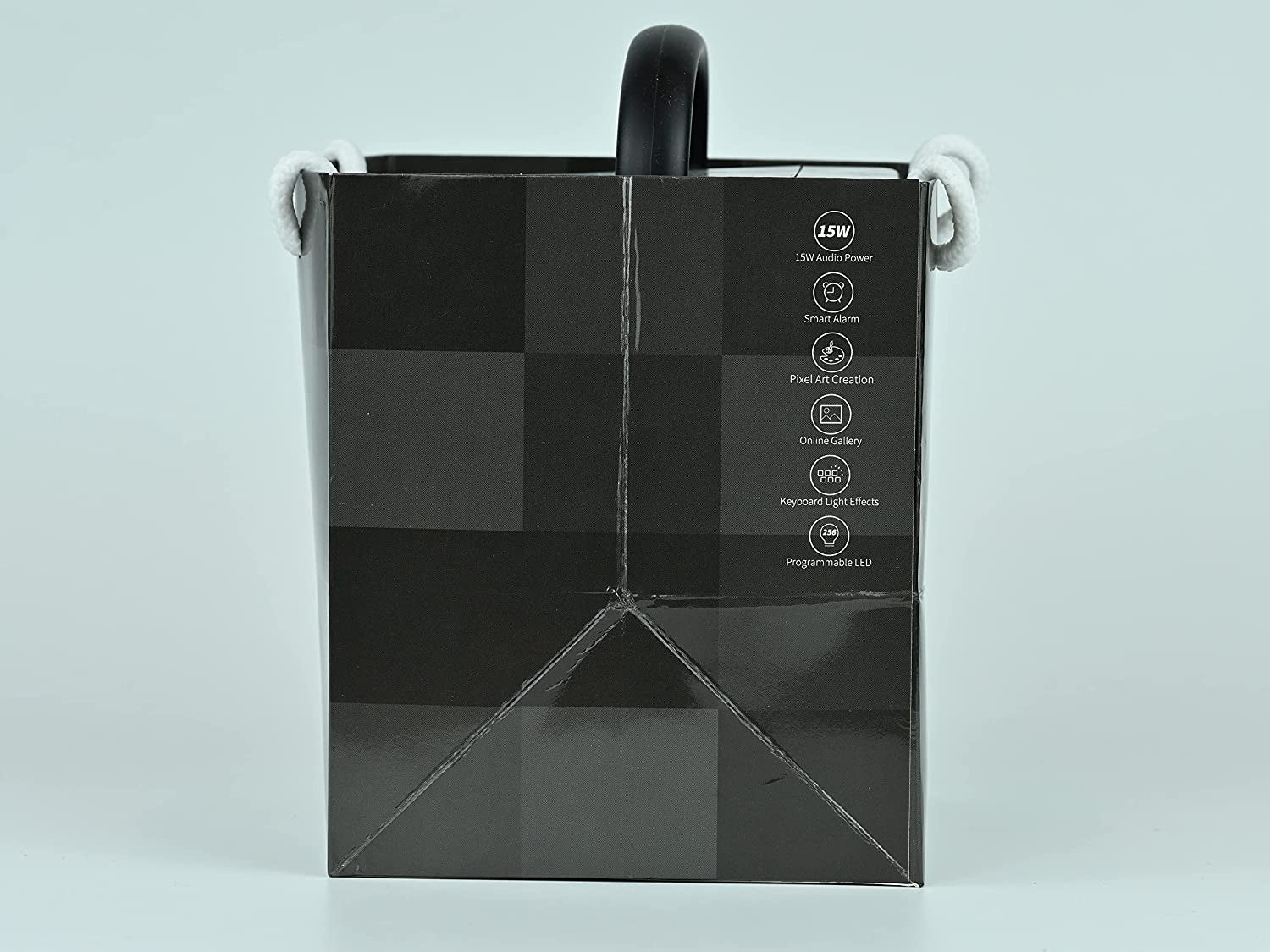 Ditoo Retro Pixel Art Game Bluetooth Speaker with 16X16 LED App Controlled Front Screen (Black)