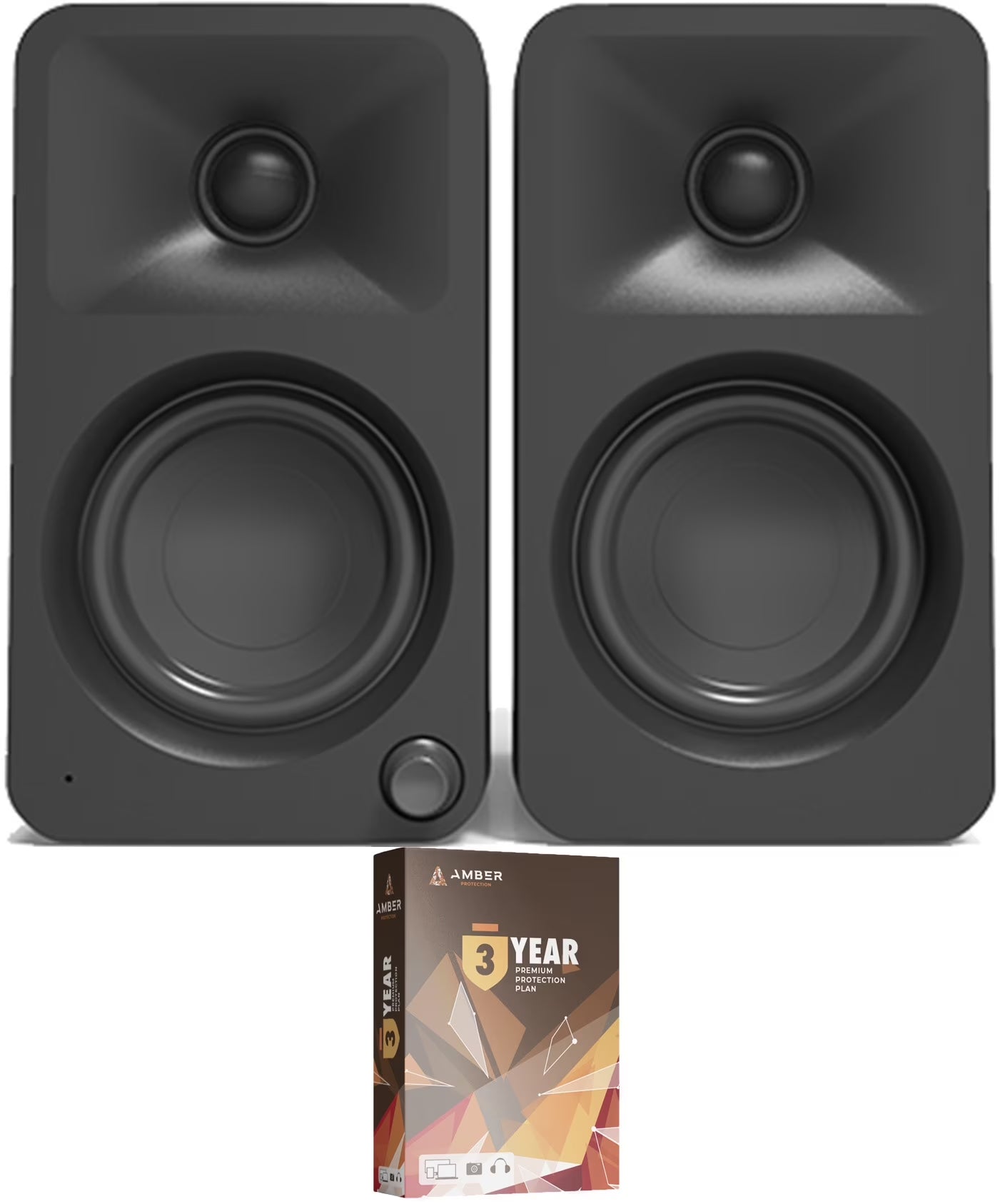 ORAMB Powered Reference Bluetooth Desktop Speakers with 3 Year Amber Protection Plan (2023)